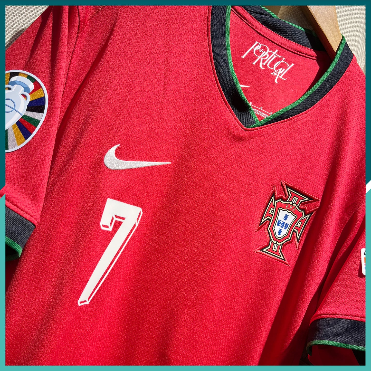 (Nameset & Patches Included) 2024-25 Portugal Home Jersey