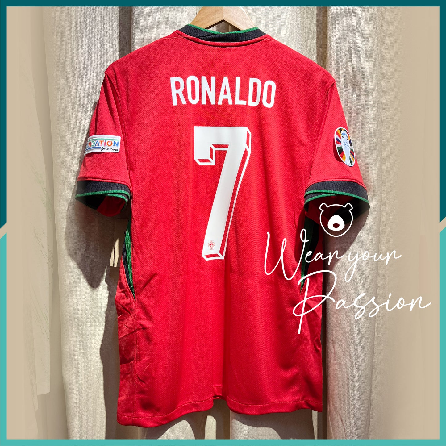 (Nameset & Patches Included) 2024-25 Portugal Home Jersey