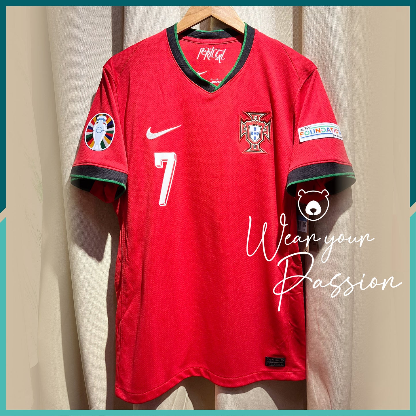(Nameset & Patches Included) 2024-25 Portugal Home Jersey