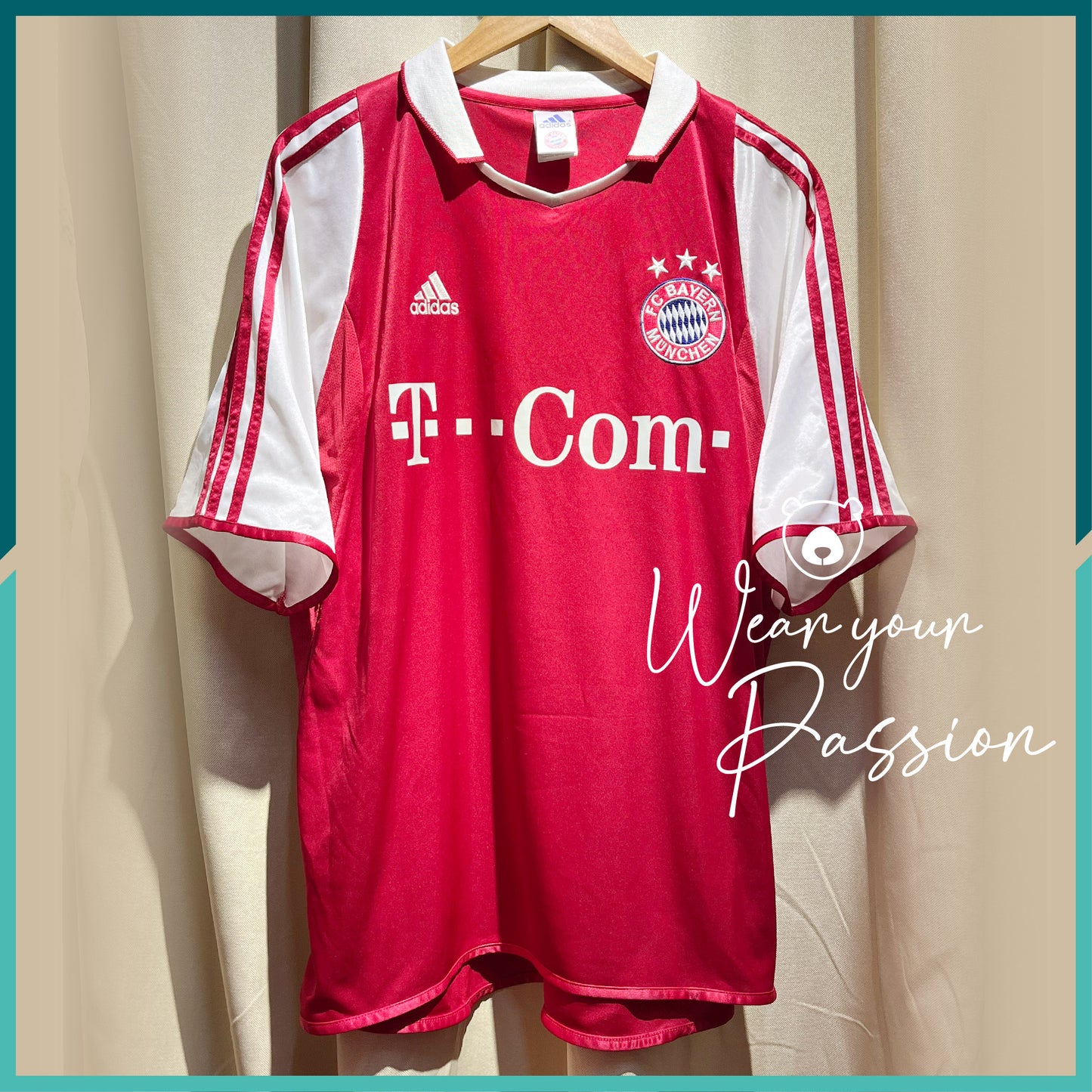 (Nameset Included) 2004-05 FC Bayern Munich Home Jersey