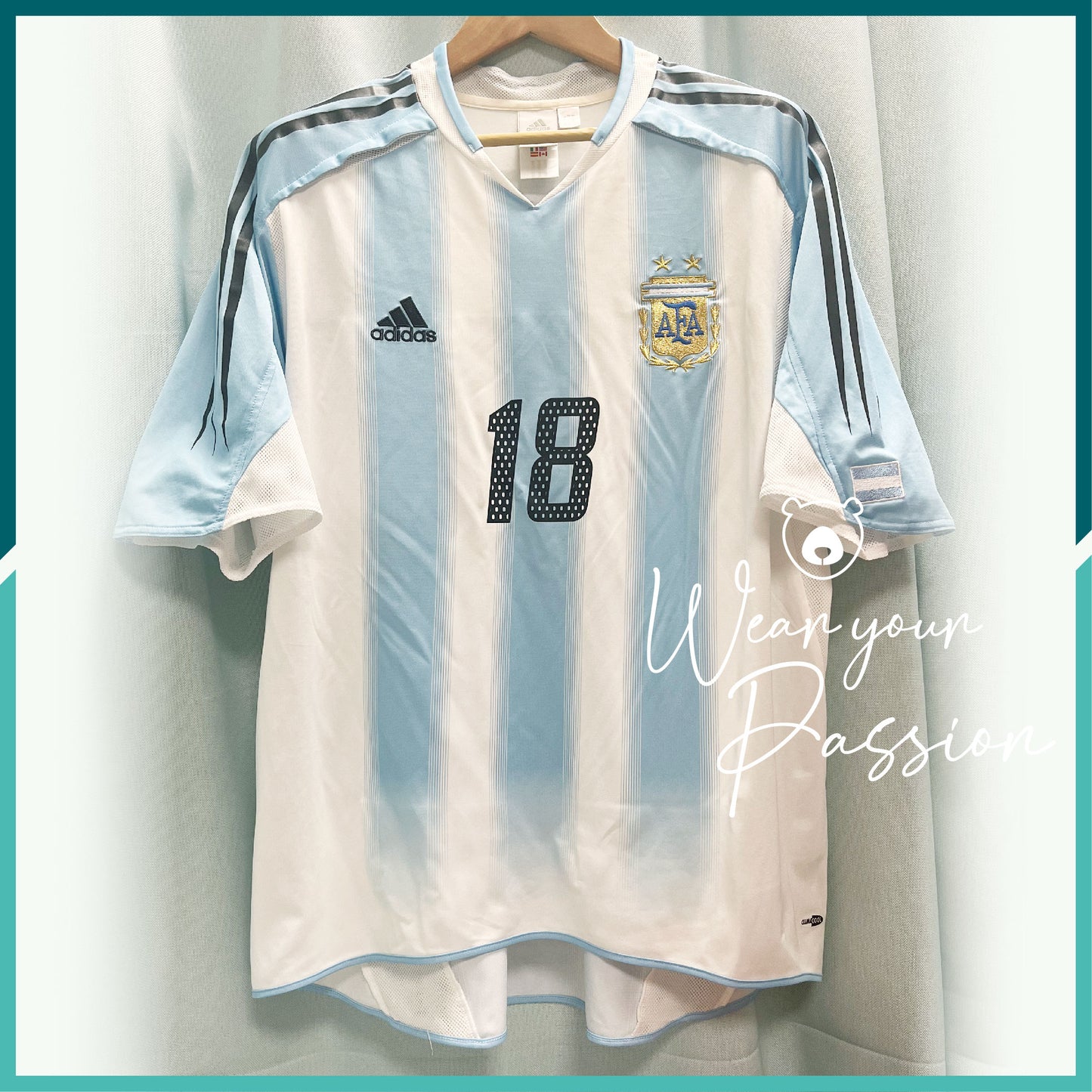 [Nameset Includeed] 2004-05 Argentina Home Jersey