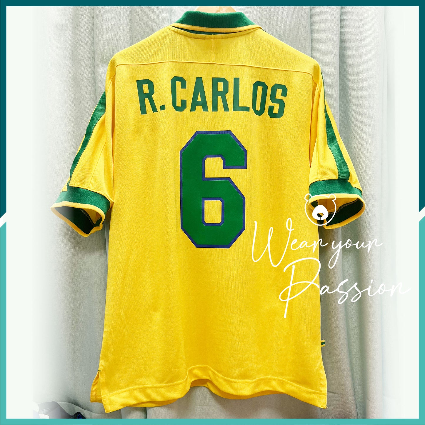 (Nameset Included) 1997 Brazil Home Jersey