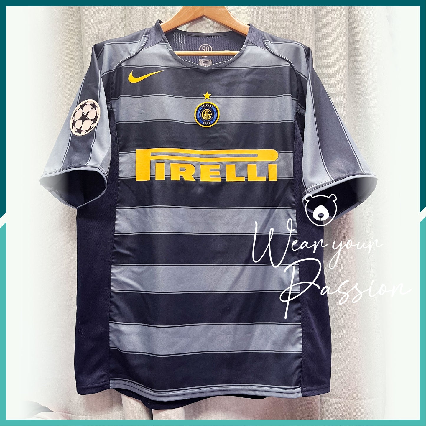 2002-03 Inter Milan Home Jersey (UEFA Champions League Version)
