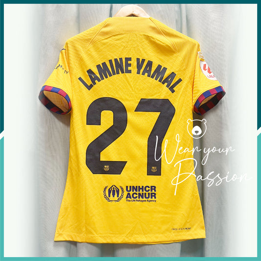 [連熨字、臂章] Player Issue 2023-24 巴塞隆拿第三作客球衣