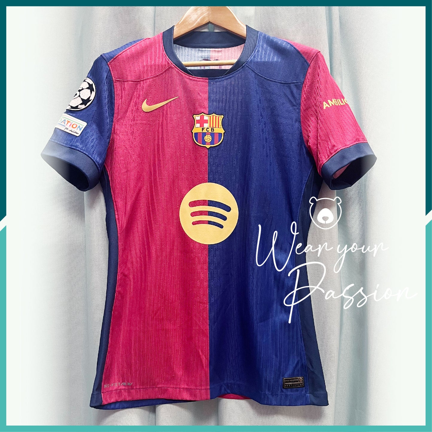 [連熨字、臂章] Player Issue 2024-25 巴塞隆拿主場球衣