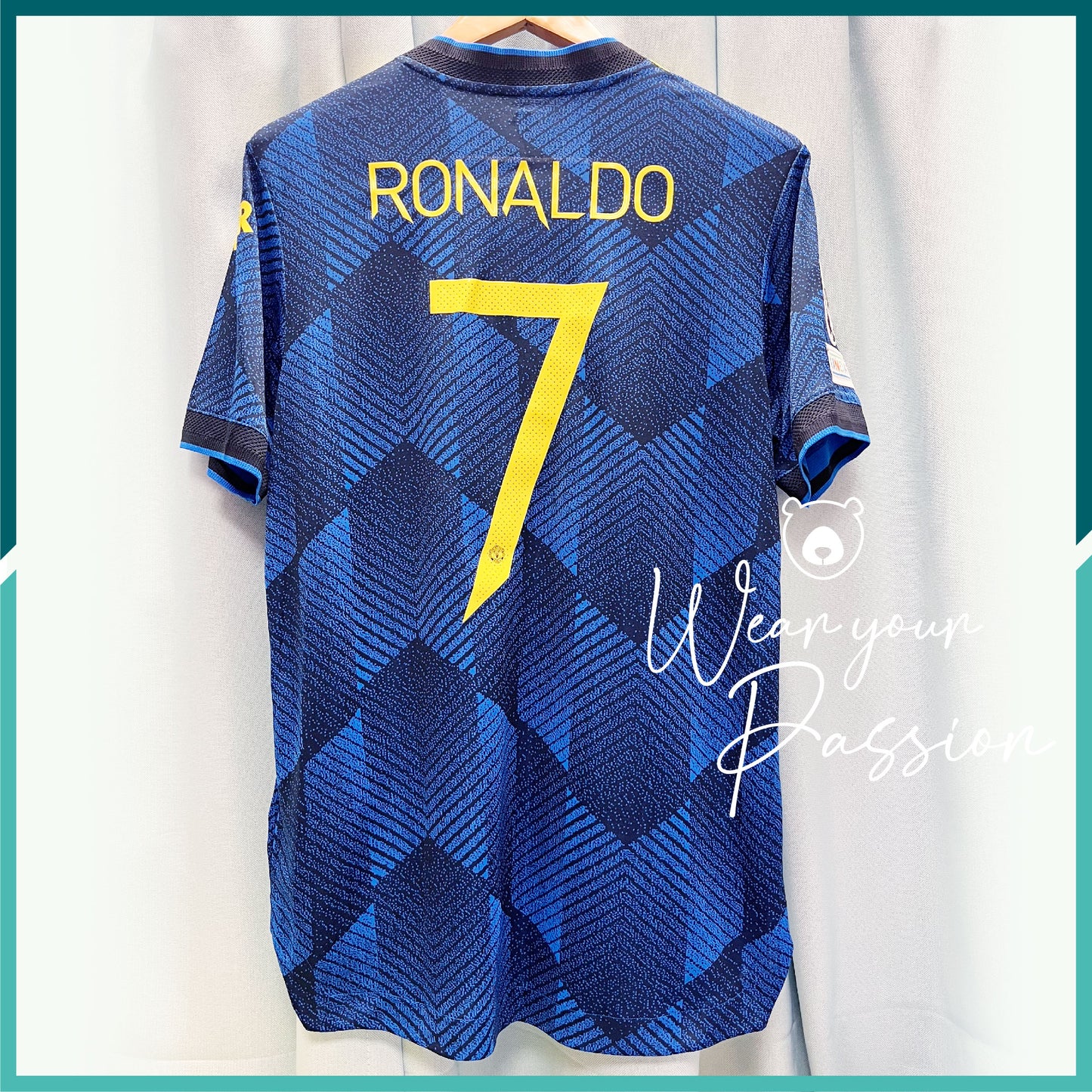 [連熨字、臂章] Player Issue 2021-22 曼聯第二作客球衣