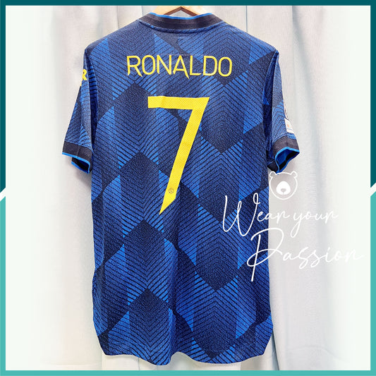 [連熨字、臂章] Player Issue 2021-22 曼聯第二作客球衣