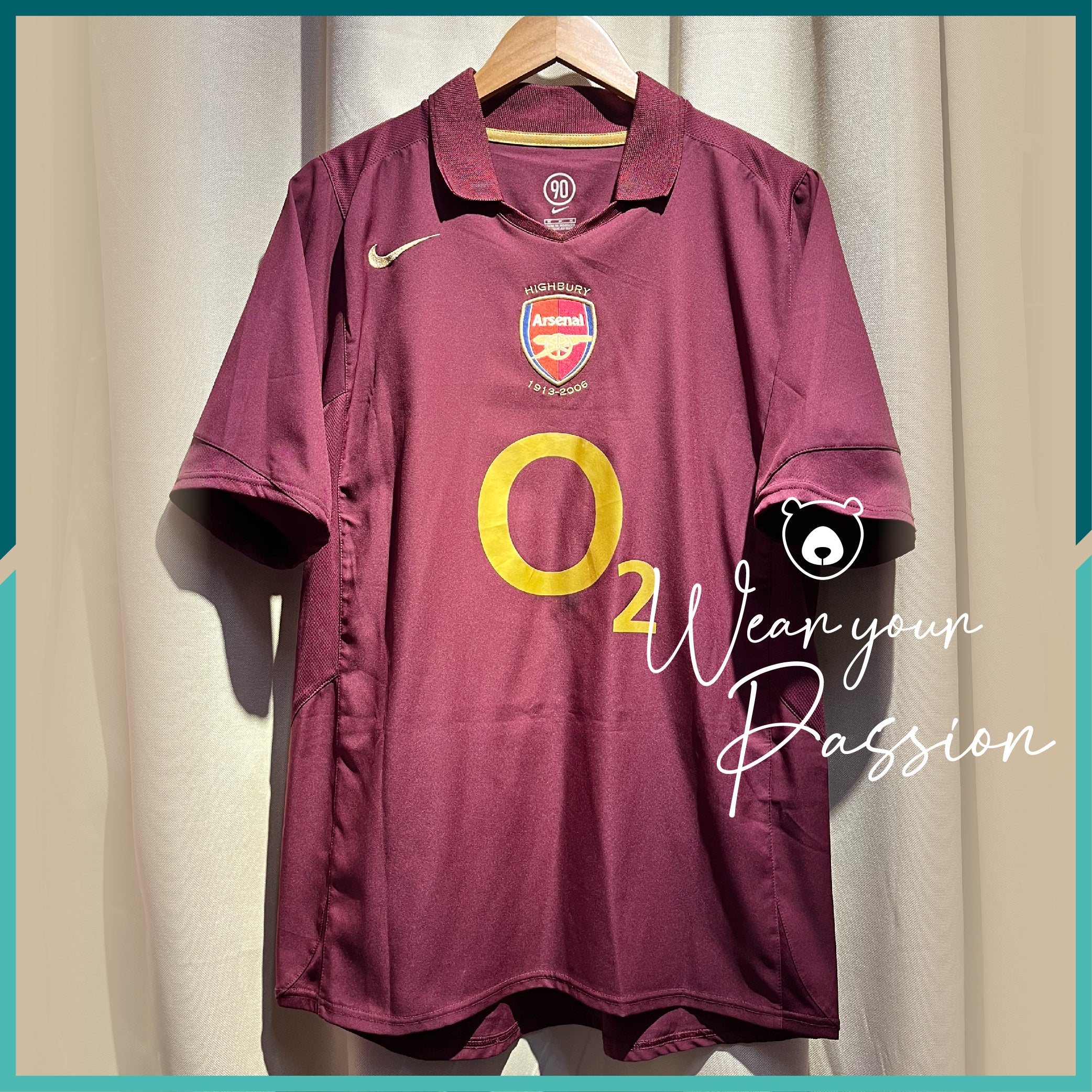 Nameset Included] 2005-06 Arsenal Home Jersey – 巨熊球衣專門店