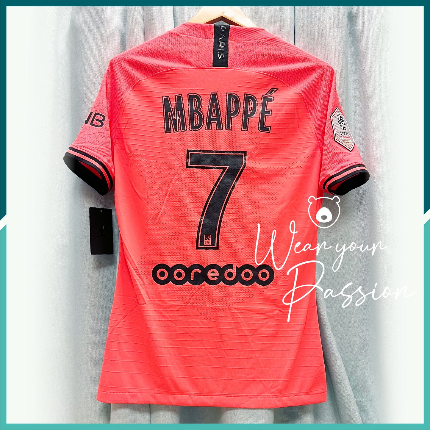 [連熨字、臂章] Player Issue 2019-20 巴黎聖日耳門作客球衣
