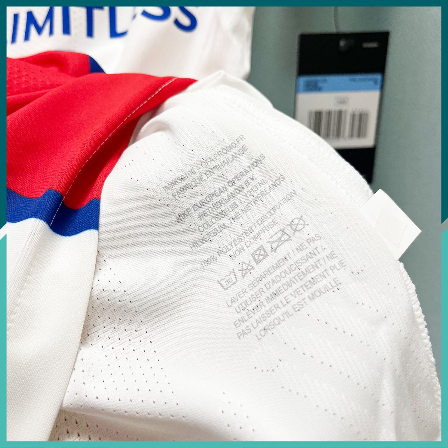 [連熨字、臂章] Player Issue 2020-21 巴黎聖日耳門作客球衣