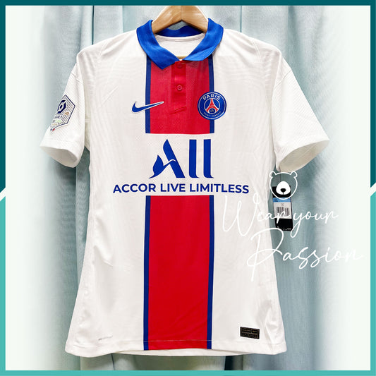 [連熨字、臂章] Player Issue 2020-21 巴黎聖日耳門作客球衣