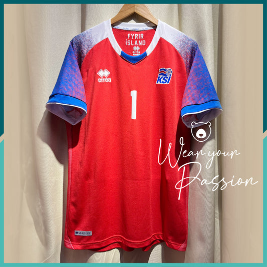 [Nameset Included] 2018-9 Iceland GK Jersey