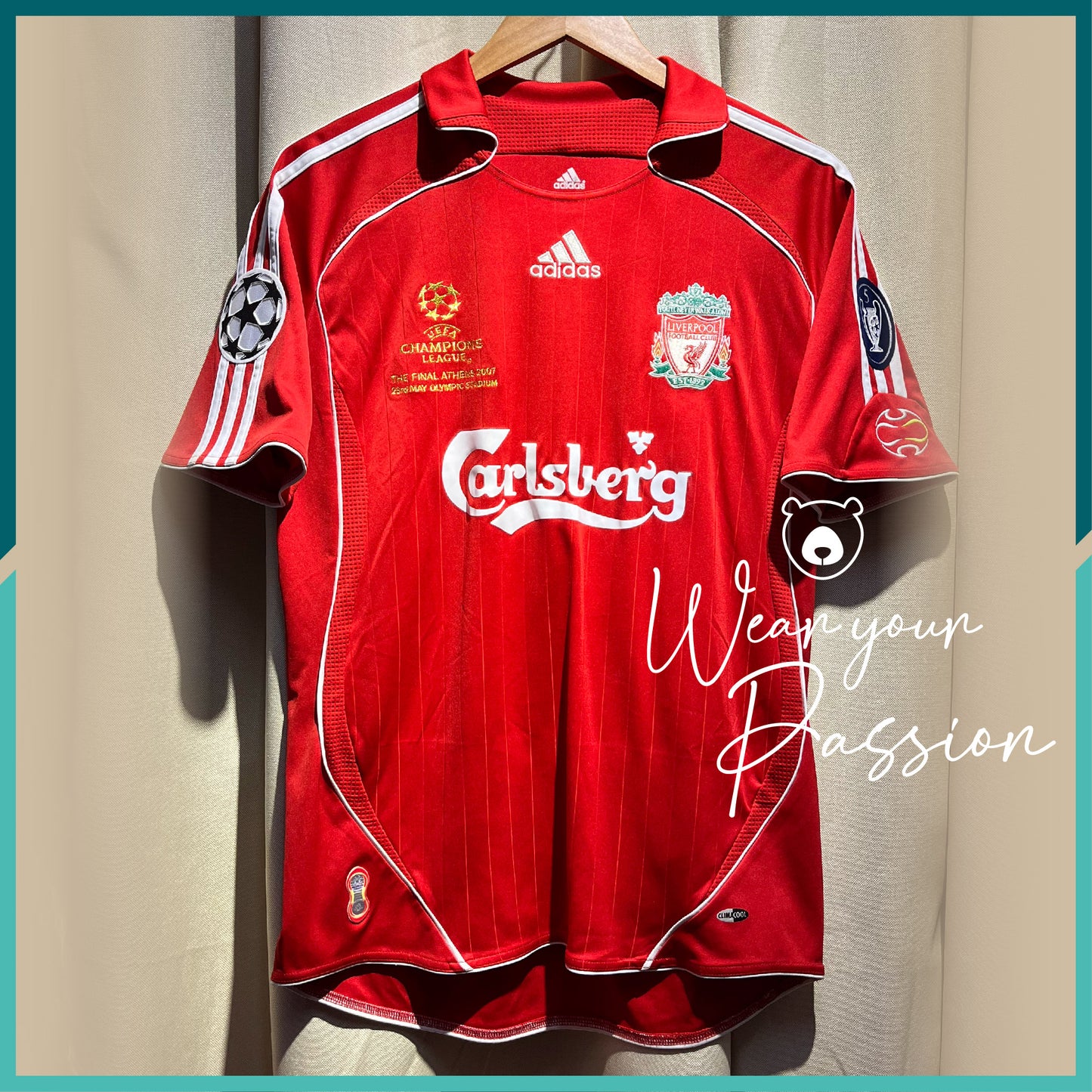 2006-08 Liverpool Home Jersey (UCL Final 2007 Version)