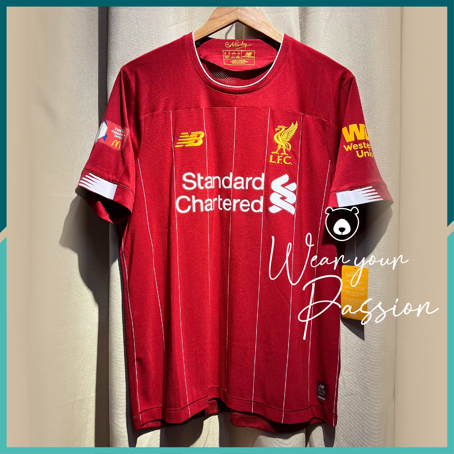 [Nameset & Patch Included] 2019-20 Liverpool Home Jersey (FA Community Shield Version)