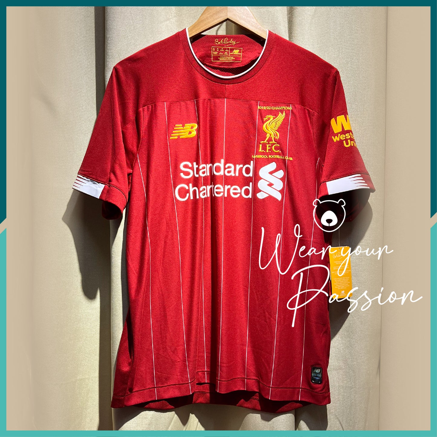 2019-20 Liverpool Home Jersey (Premier League Champions Version)