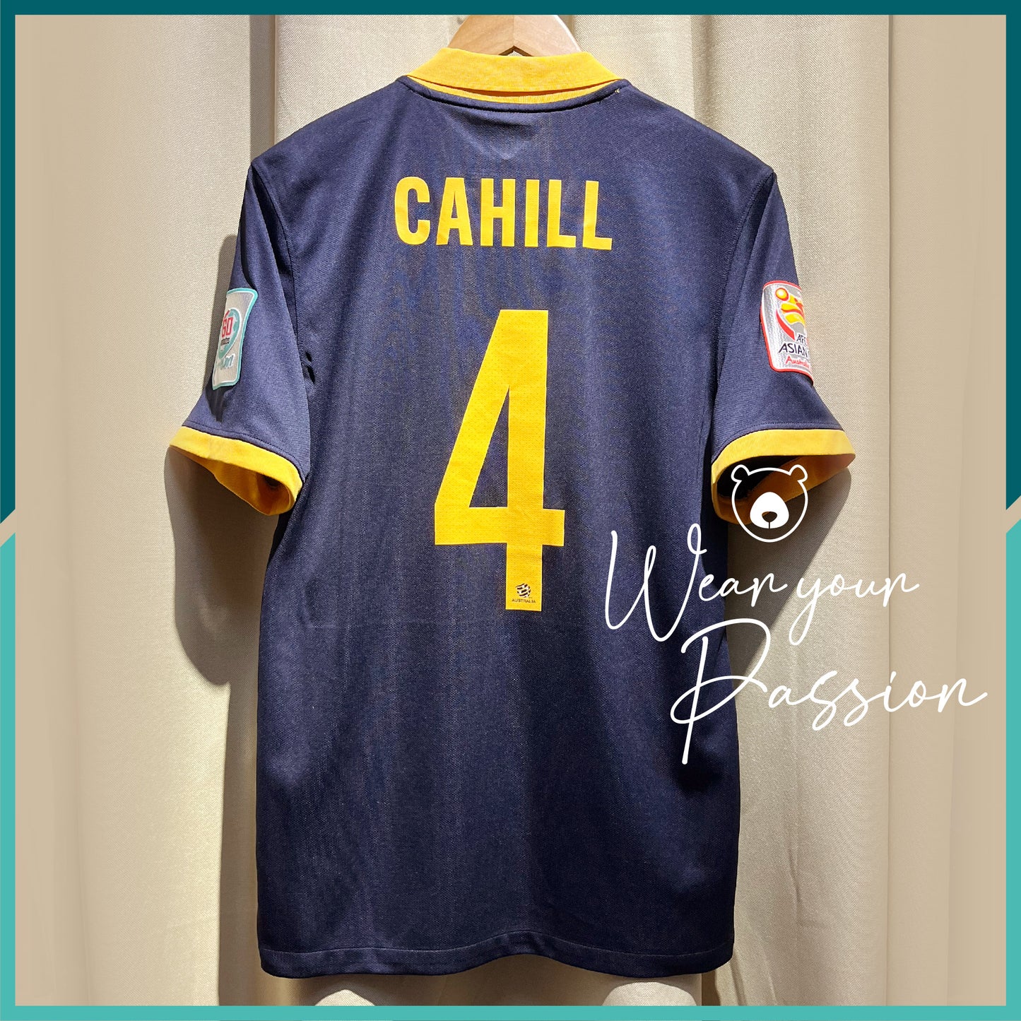[Nameset & Patches Included] 2014-15 Australia Away Jersey