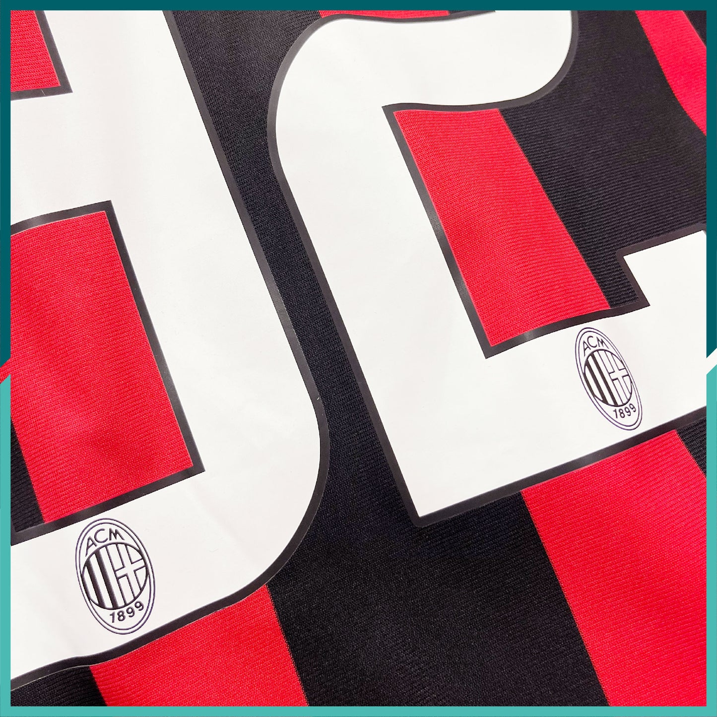 [連熨字、臂章] Player Issue 2008-09 AC 米蘭主場長袖球衣