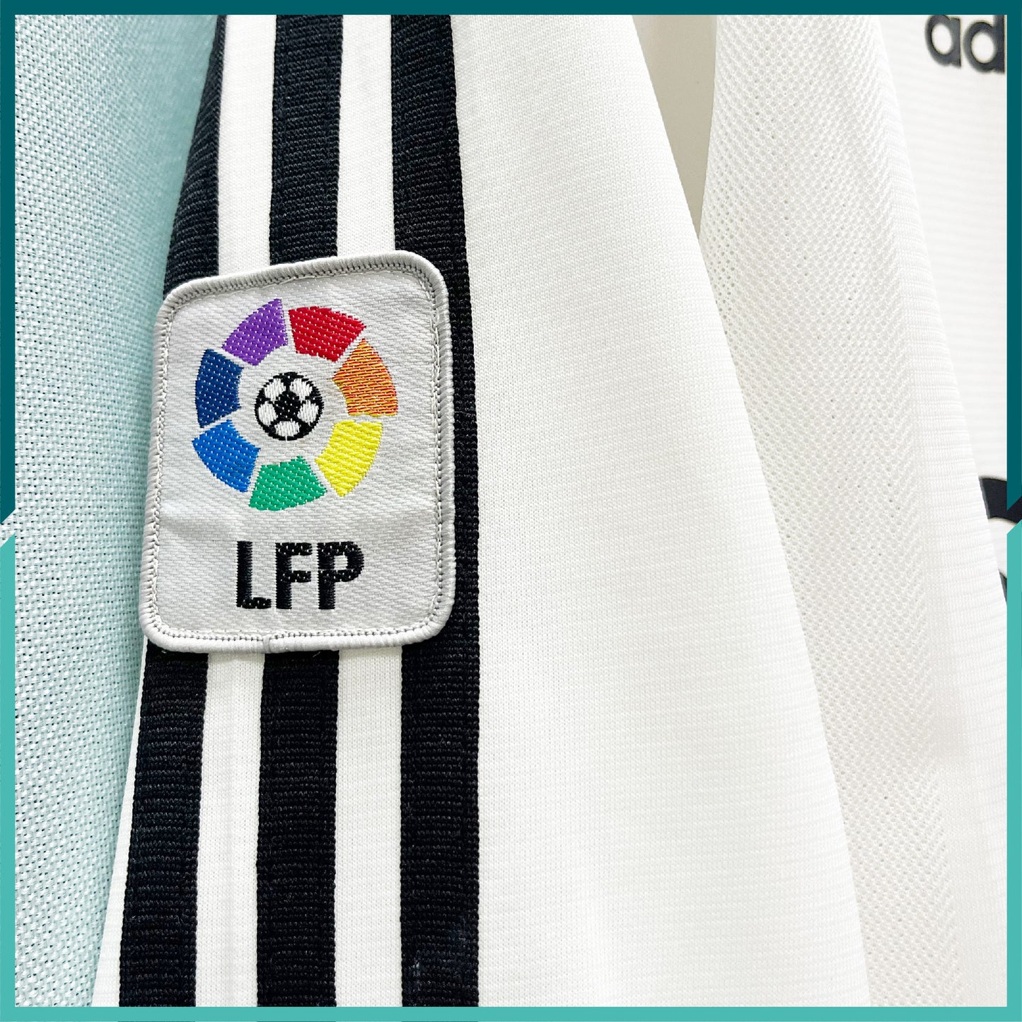 [連熨字、臂章] Player Issue 2003-04 皇家馬德里主場長袖球衣