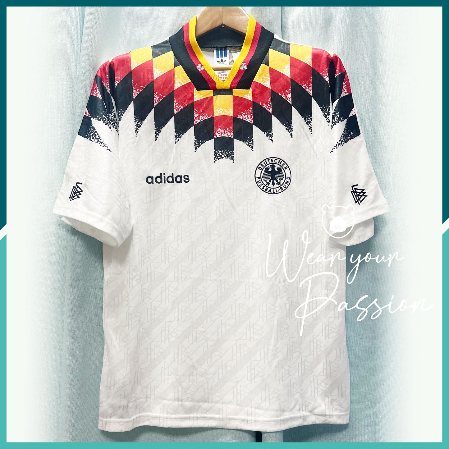 (Nameset Included) 1994 Germany Reissue Home Jersey