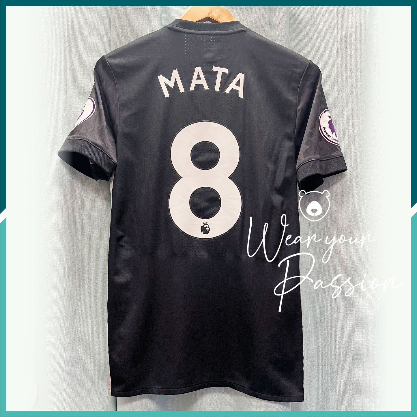 (Nameset, Patches Included) Player Issue 2017-18 Manchester United Away Jersey