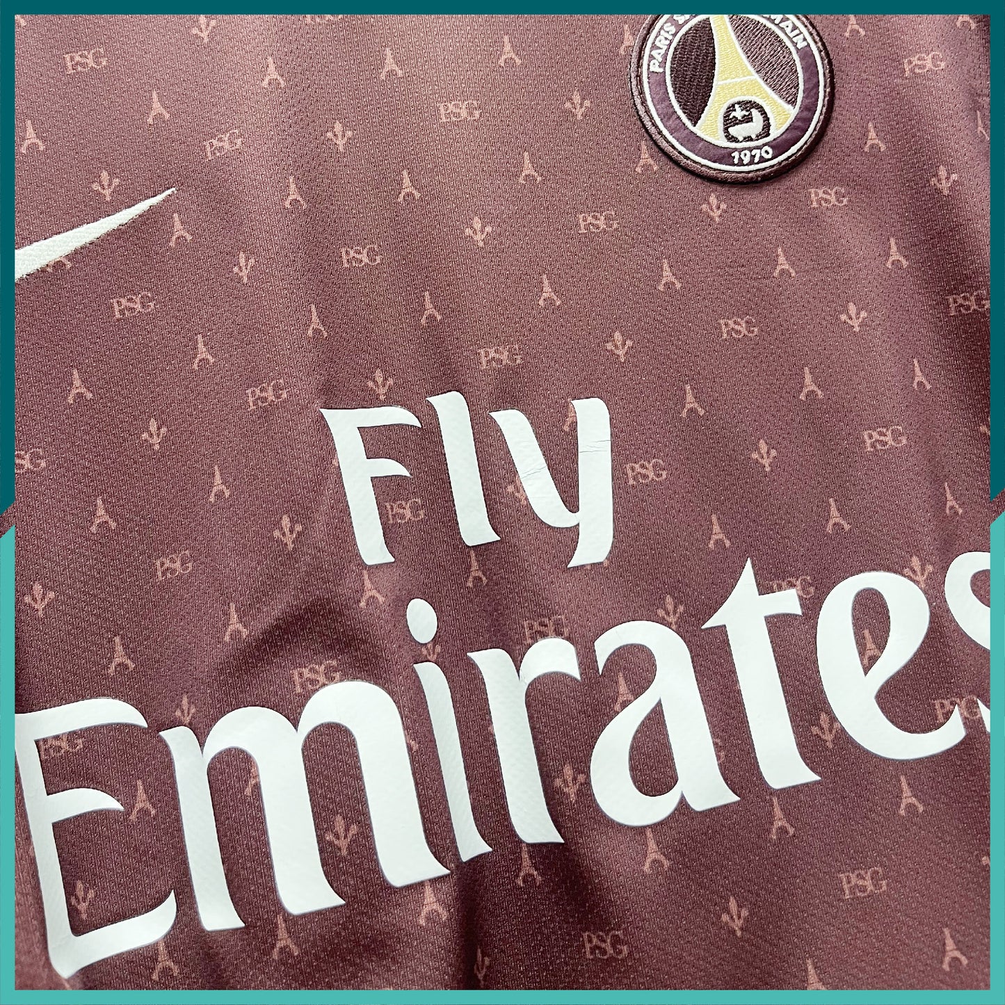 (Nameset & Patch Included) Player Issue 2006-07 Paris Saint-Germain Long Sleeve Away Jersey
