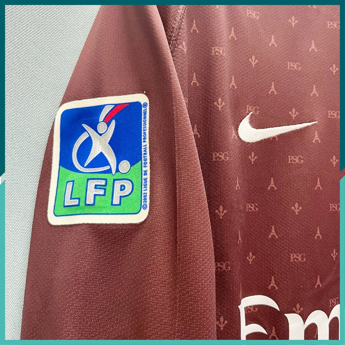 (Nameset & Patch Included) Player Issue 2006-07 Paris Saint-Germain Long Sleeve Away Jersey
