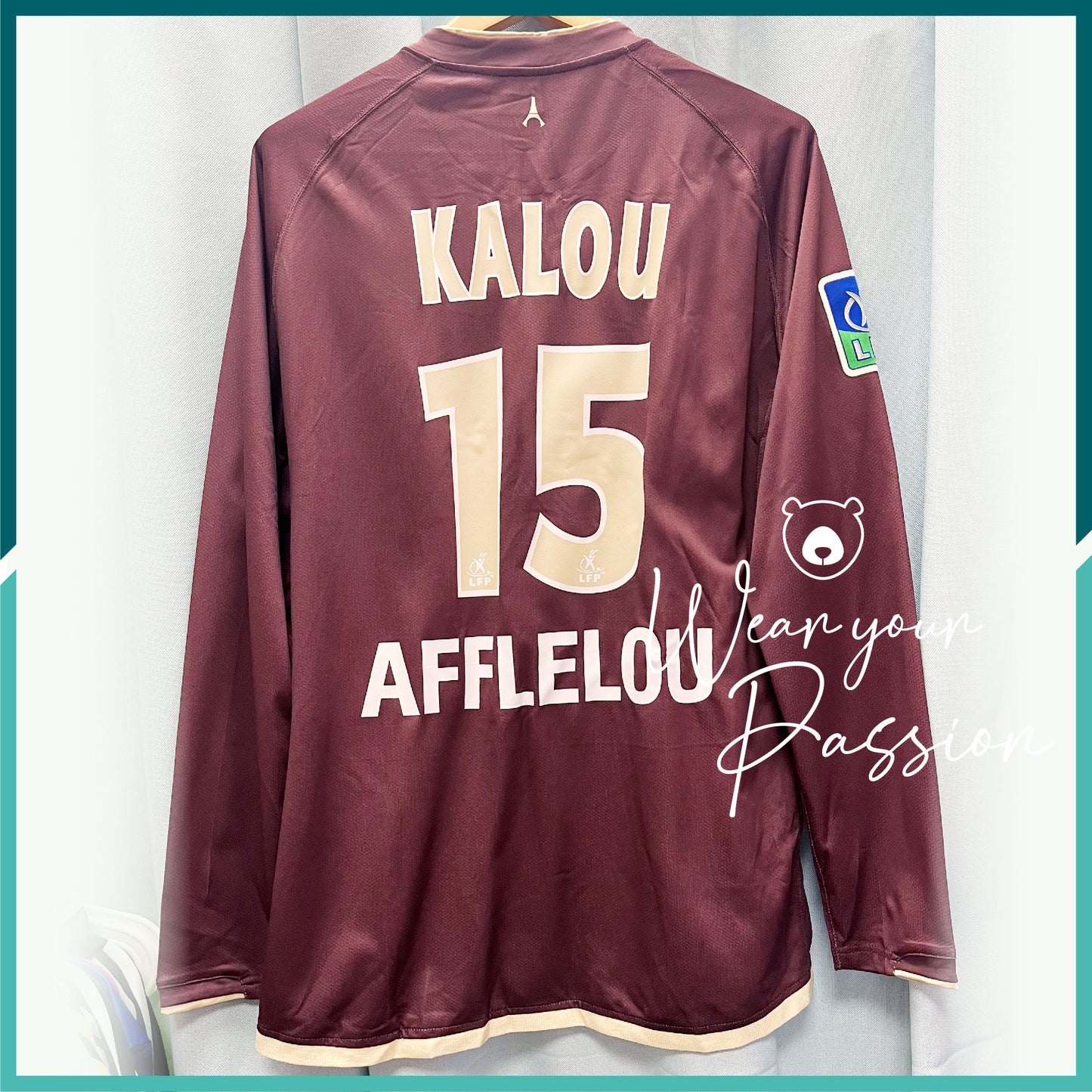 (Nameset & Patch Included) Player Issue 2006-07 Paris Saint-Germain Long Sleeve Away Jersey