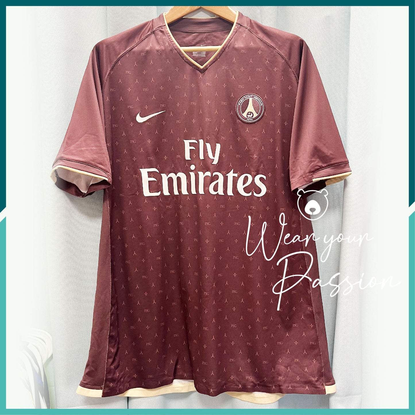 (Nameset & Patch Included) Player Issue 2006-07 Paris Saint-Germain Away Jersey