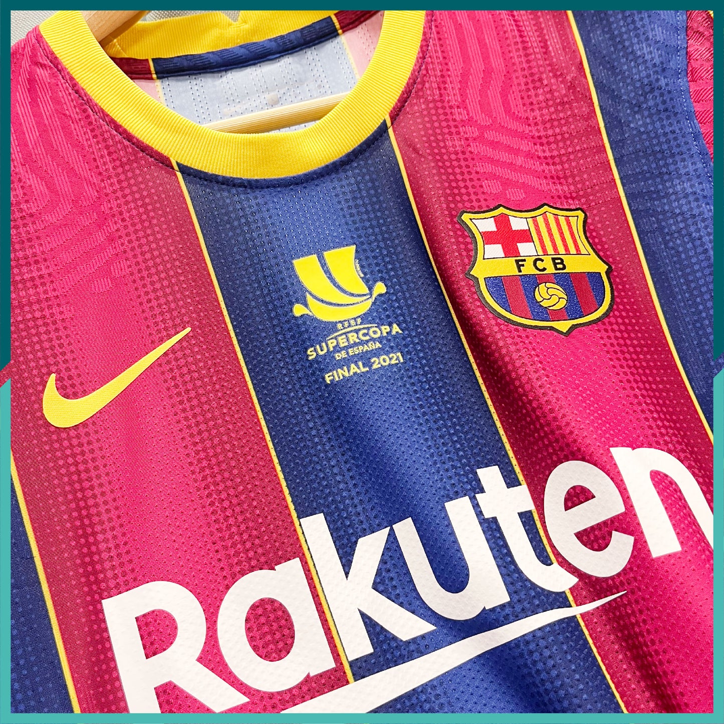 [連熨字、臂章、對賽日期] Player Issue 2020-21 巴塞隆拿主場球衣