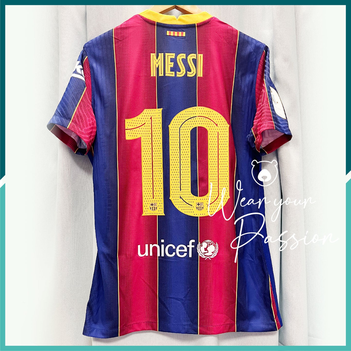 [連熨字、臂章、對賽日期] Player Issue 2020-21 巴塞隆拿主場球衣