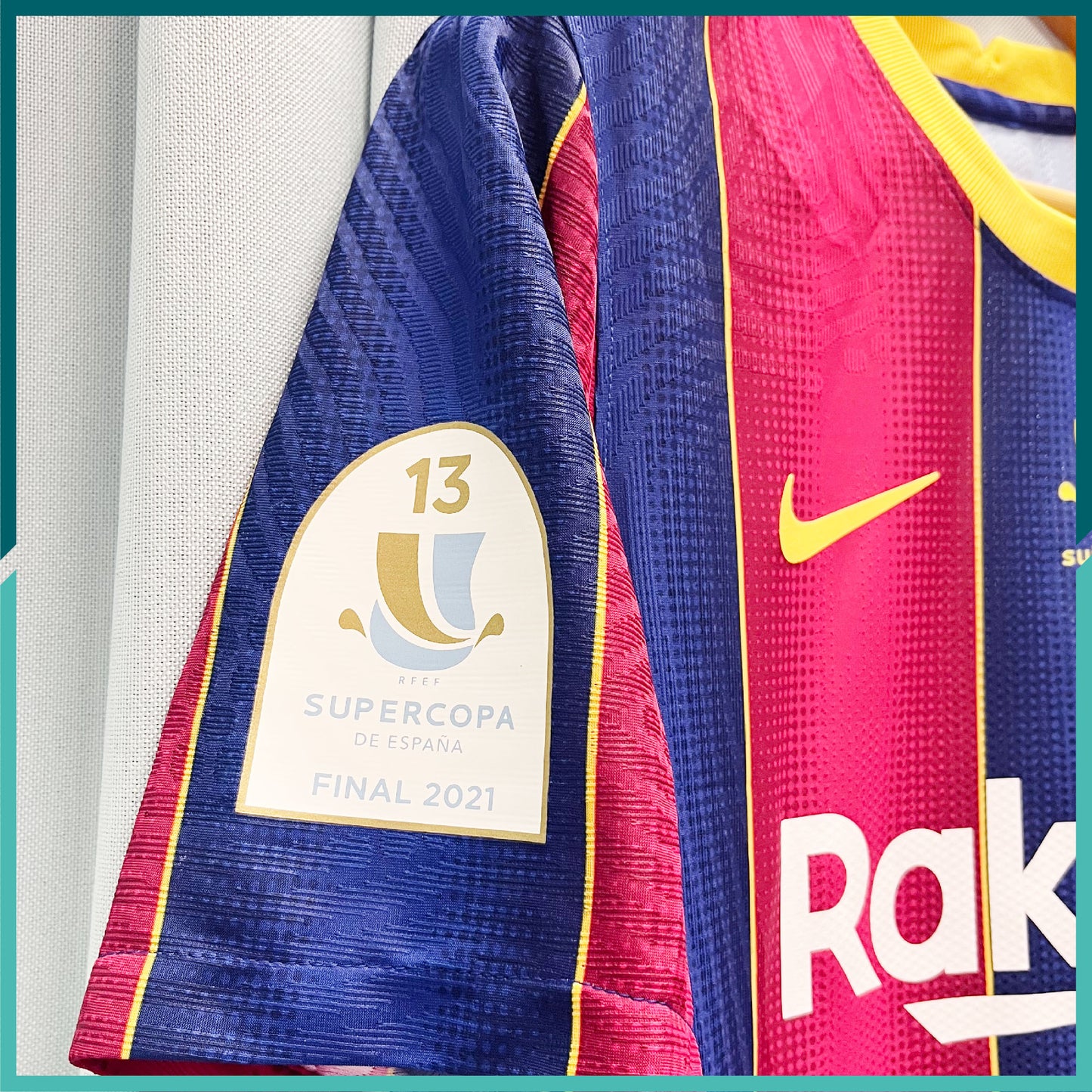 [連熨字、臂章、對賽日期] Player Issue 2020-21 巴塞隆拿主場球衣