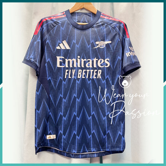 (Nameset & Patches Included) Authentic 2024-25 Arsenal Away Jersey 
