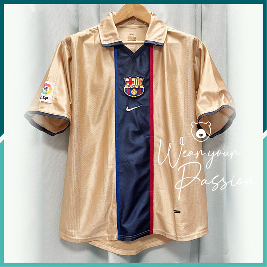 [連熨字] 2001-02 巴塞隆拿作客球衣