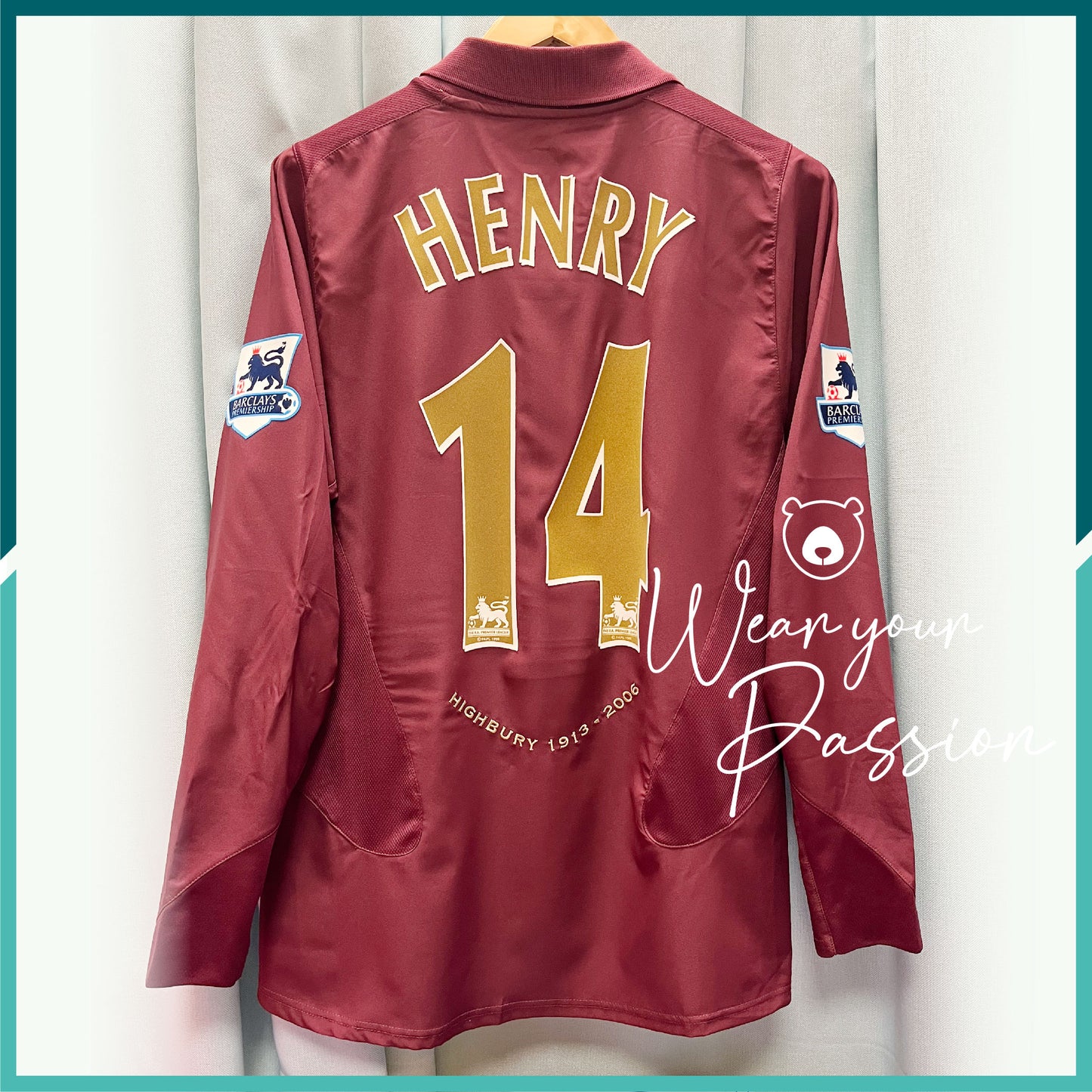 [連熨字、臂章] 2005-06 阿仙奴主場長袖球衣