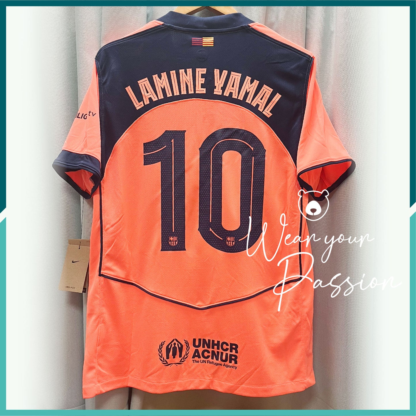 [連熨字、臂章] 2025-26 巴塞隆拿第二作客球衣