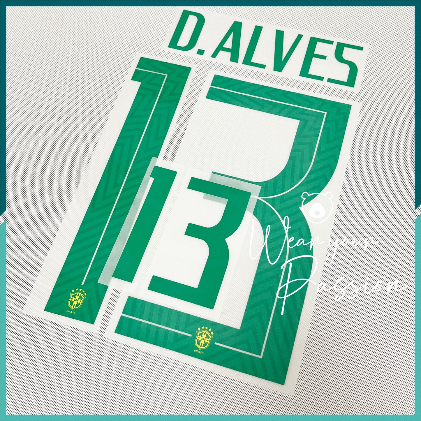 2018 Brazil Home Nameset