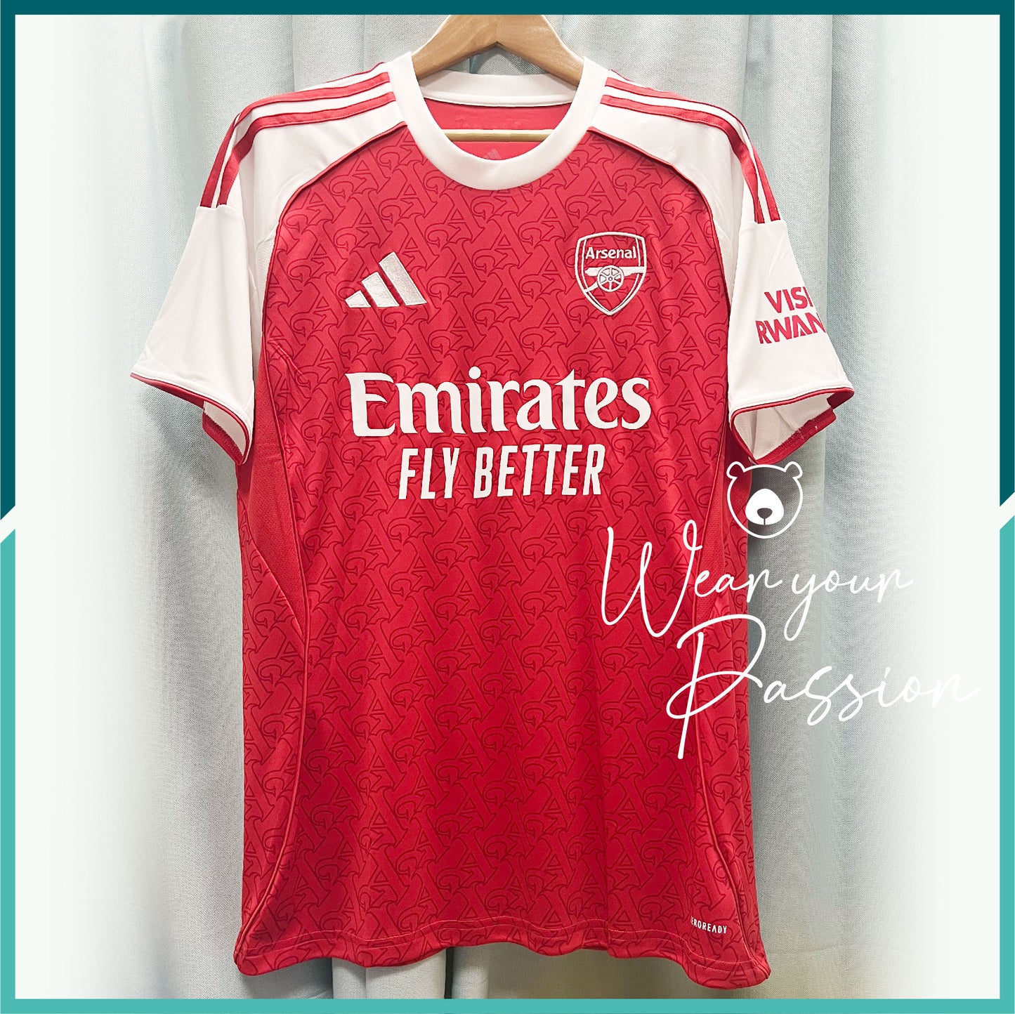 [連熨字、臂章] 2025-26 阿仙奴主場球衣