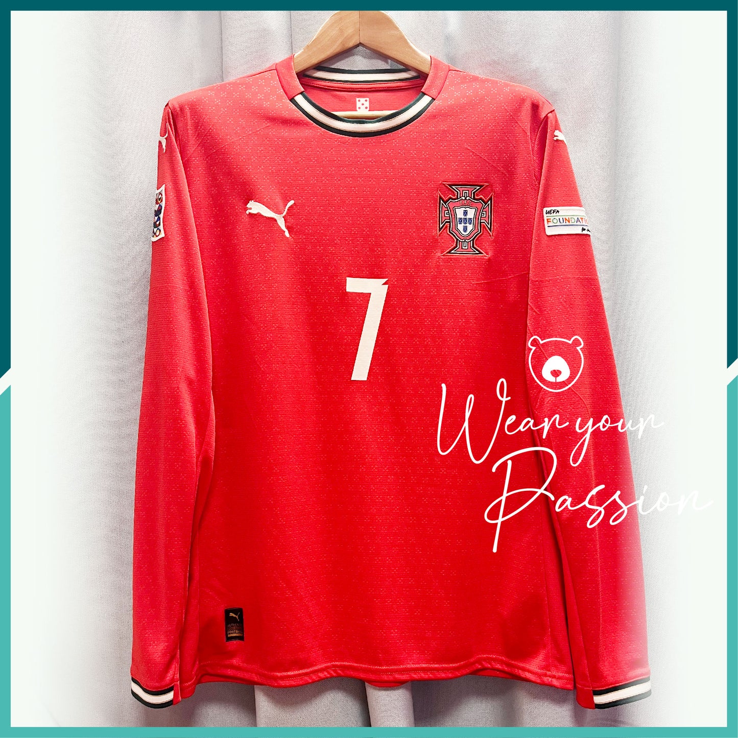 [連熨字、臂章] 2025 葡萄牙主場長袖球衣