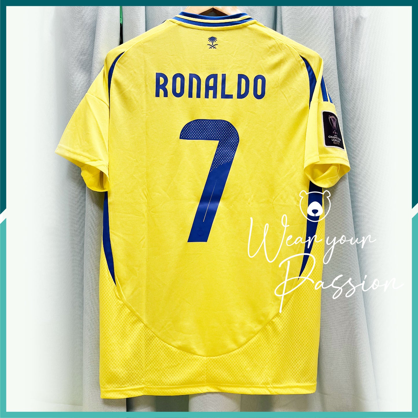 (Nameset, Patches Included) 2024-25 AlNassr Saudi Club Home Jersey