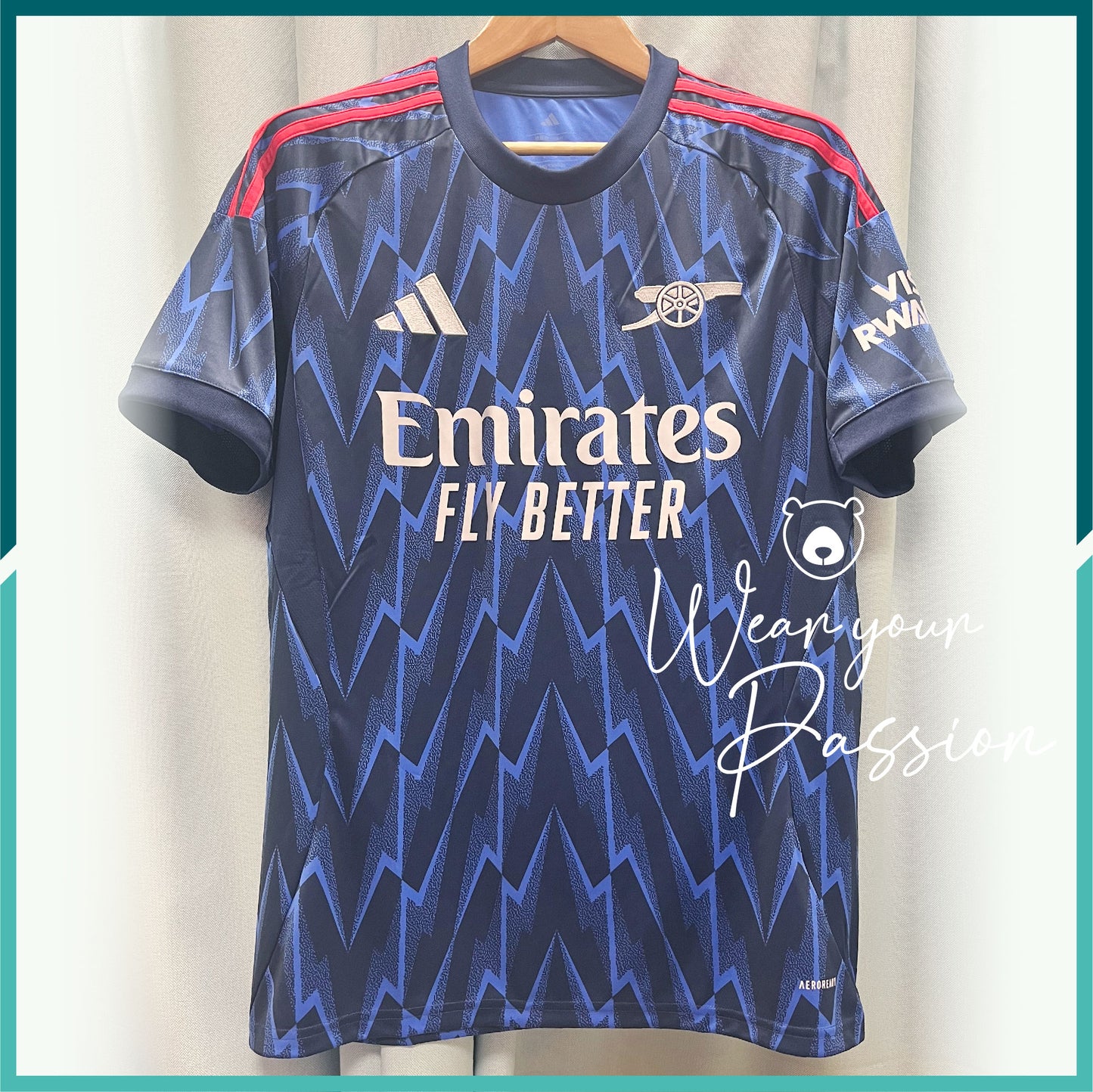 [連熨字、臂章] 2025-26 阿仙奴作客球衣