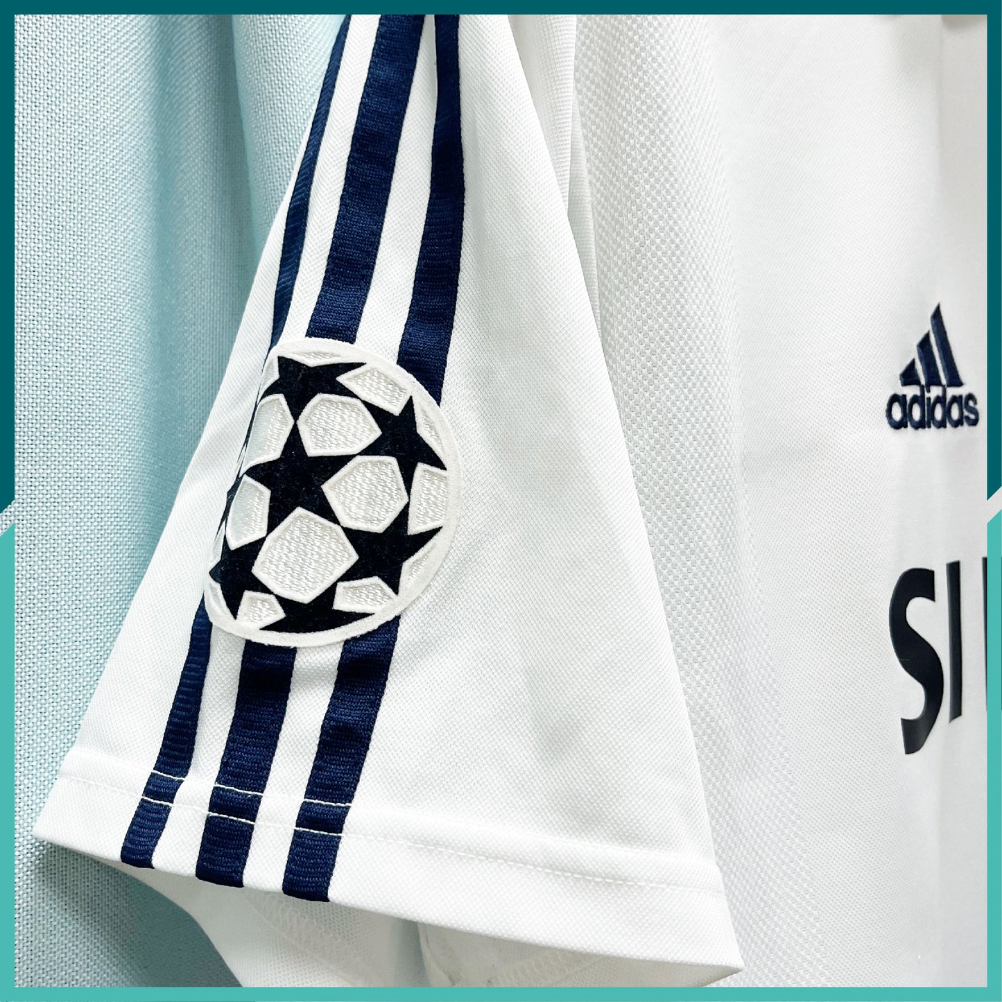 (Nameset & Patches Included) 2002-03 Real Madrid Home Jersey (UEFA Champions League Version)