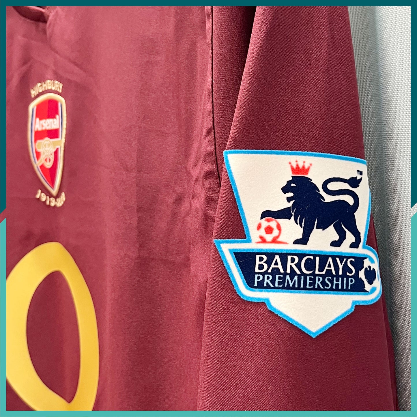 [連熨字、臂章] 2005-06 阿仙奴主場長袖球衣