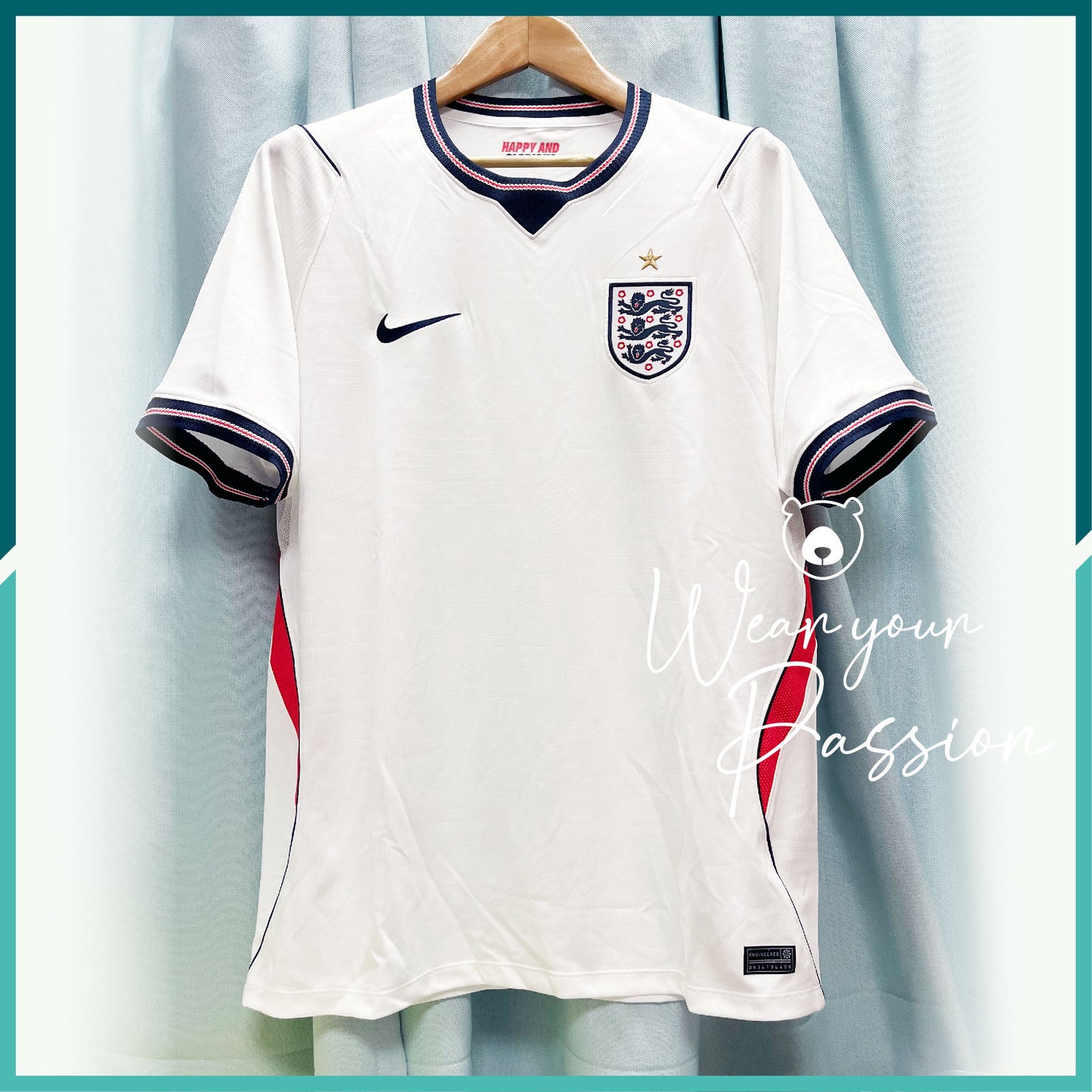 (Nameset Included) 2026 England Home Jersey