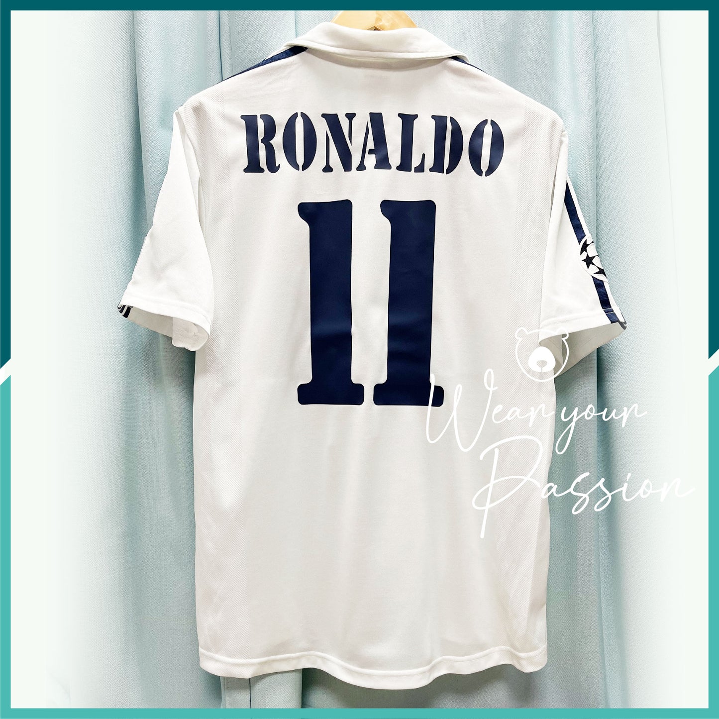 (Nameset & Patches Included) 2002-03 Real Madrid Home Jersey (UEFA Champions League Version)