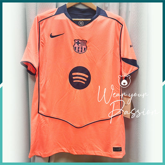 [連熨字、臂章] 2025-26 巴塞隆拿第二作客球衣