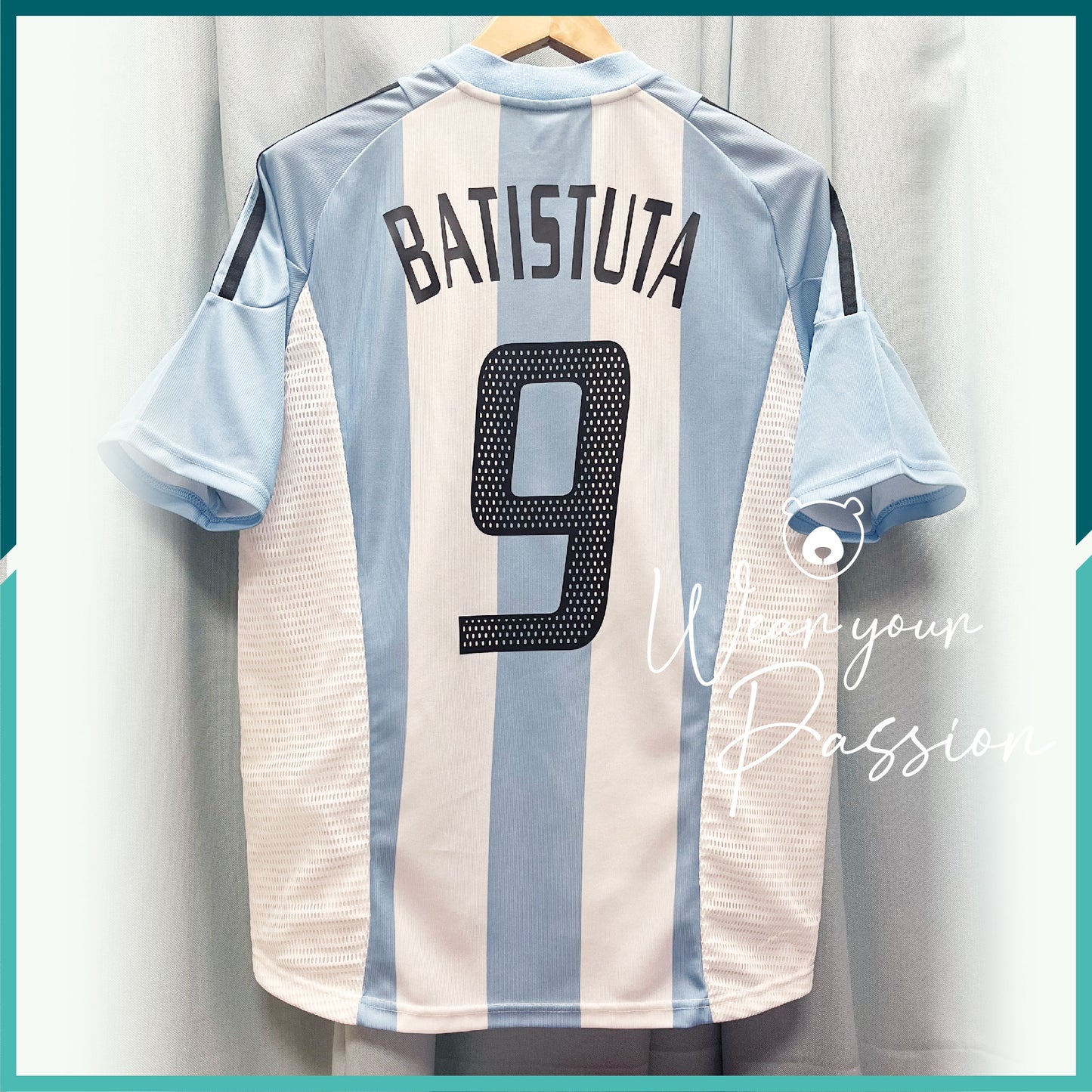 [連熨字] 2002-03 阿根廷主場球衣