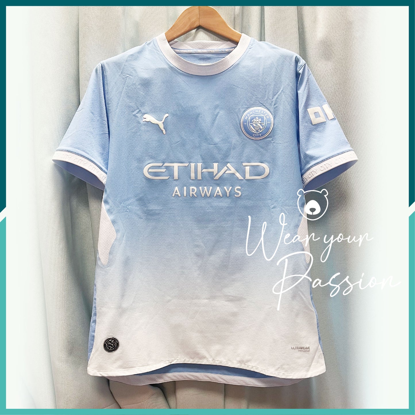 (Nameset & Patches Included) Aurhtntic 2026-27 Manchester City Home Jersey