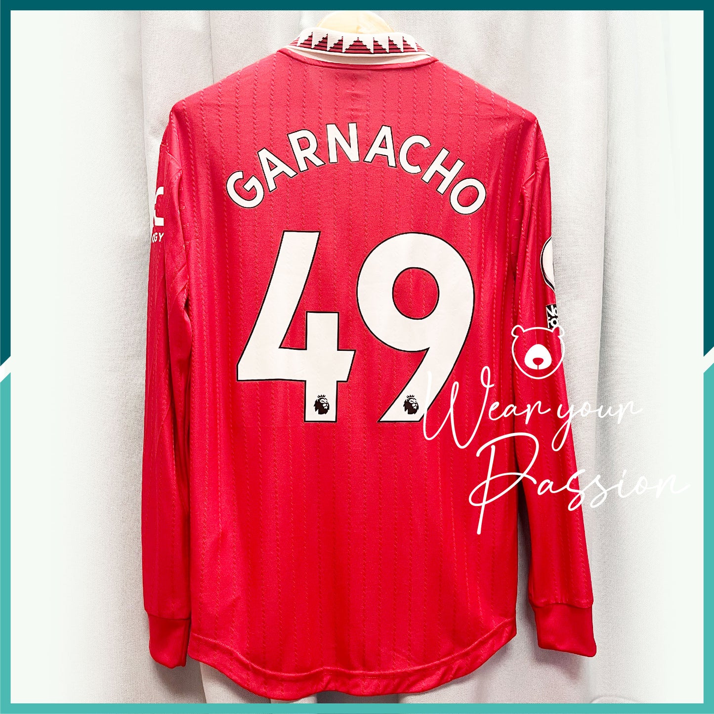 [連熨字、臂章] Player Issue 2022-23 曼聯主場長袖球衣