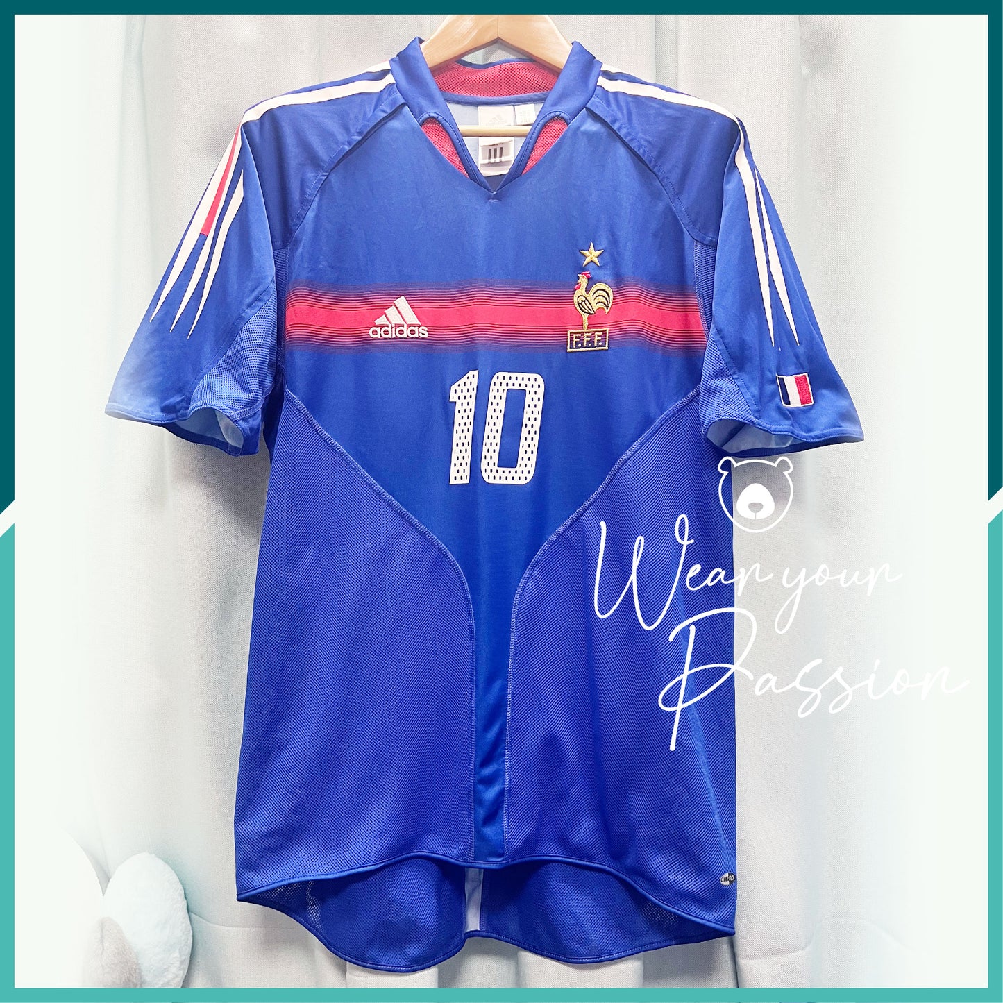 (Nameset Included) 2004-05 France Home Jersey