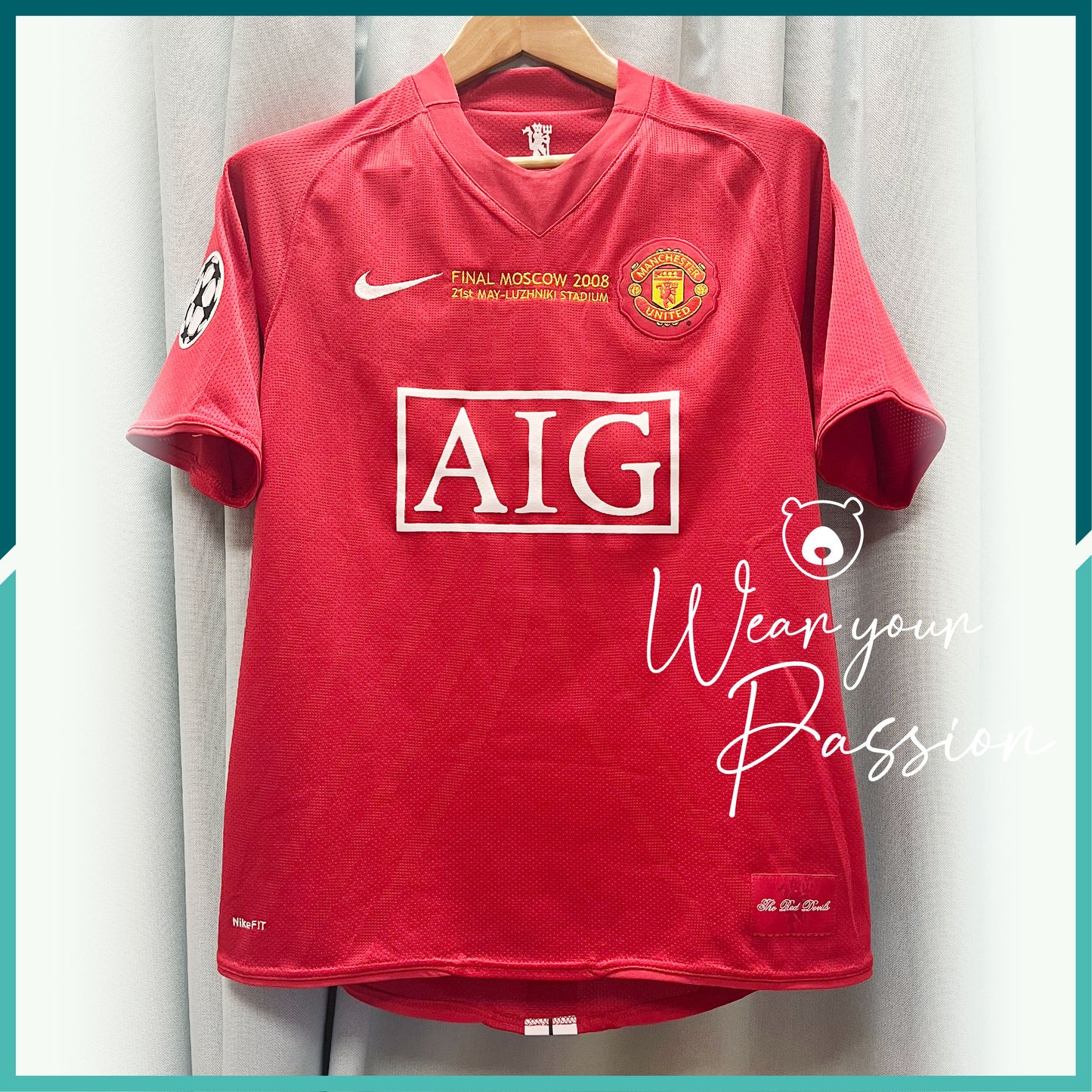 [連臂章、對賽日期] 2007-09 曼聯主場球衣